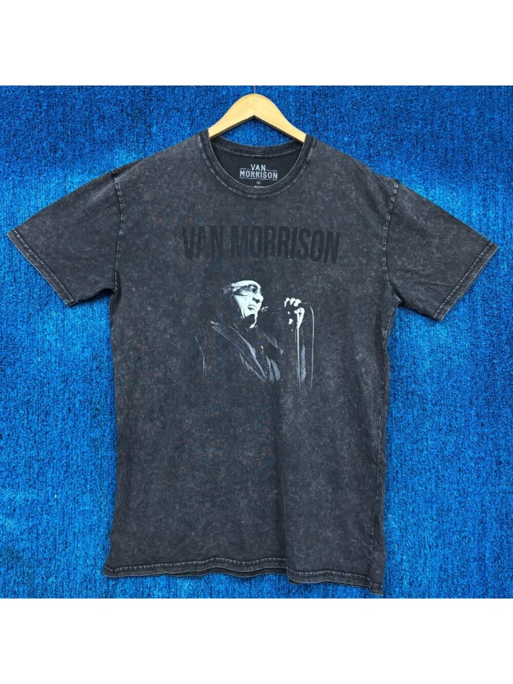 Van Morrison Self Titled Graphic Mineral Wash T-Shirt Size XL